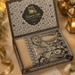 Elegant Paisley Shawl with Gift Box — Black Contrast