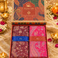 Wine and Rose Paisley Shawl Gift Box Set For Men & Women