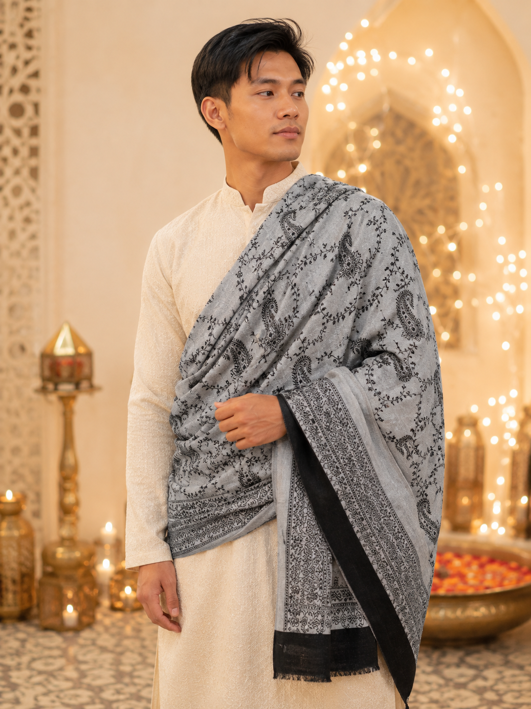 Weavers Villa His & Her Premium Stole Gift Box for Men & Women | Couple Stoles/Shawl/Wrap Set of 2 | Festive, Wedding, Anniversary & Special Occasion Gift