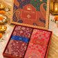 Wine and Red Paisley Shawl Gift Box Set For Men & Women