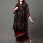 Women White Woven Shawl