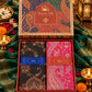 Navy Blue and Rose Paisley Shawl Gift Box Set For Men & Women