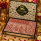 Elegant Paisley Shawl with Gift Box — Maroon Pastel