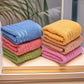 Weavers Villa Cotton 420 GSM Striped Soft Multicolour Face/Hand Towel - Set of 6 (33cm X 50cm)