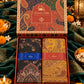 Black and Mustard Paisley Shawl Gift Box Set For Men & Women
