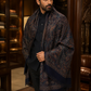 His & Her Jamawar Gift Set — Navy Blue & Black