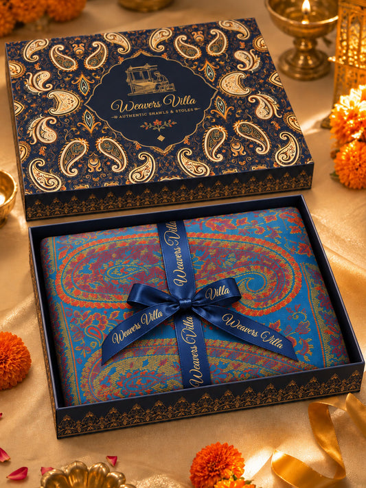Elegant Paisley Shawl with Gift Box — Ferozi Kani