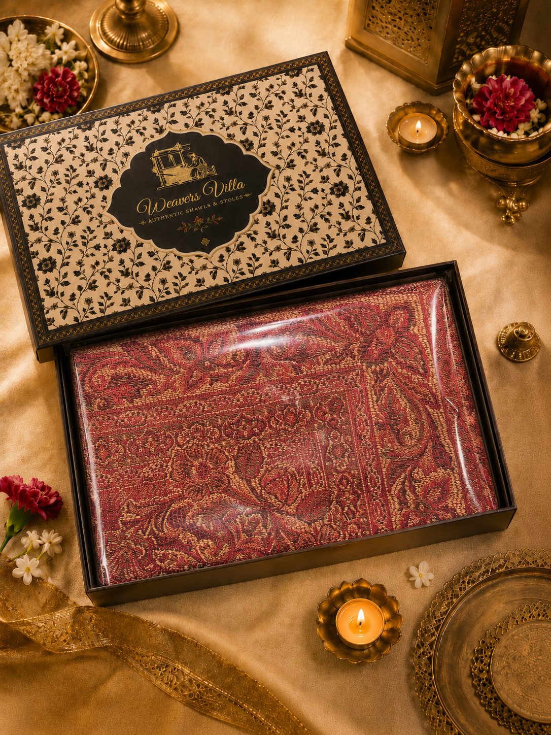 Pashmina Wool Shawl for Women with Premium Gift Box | Soft Winter Wrap | Perfect Birthday & Festive Gift