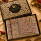 Beige pashmina wool shawl with premium gift box by Weavers Villa