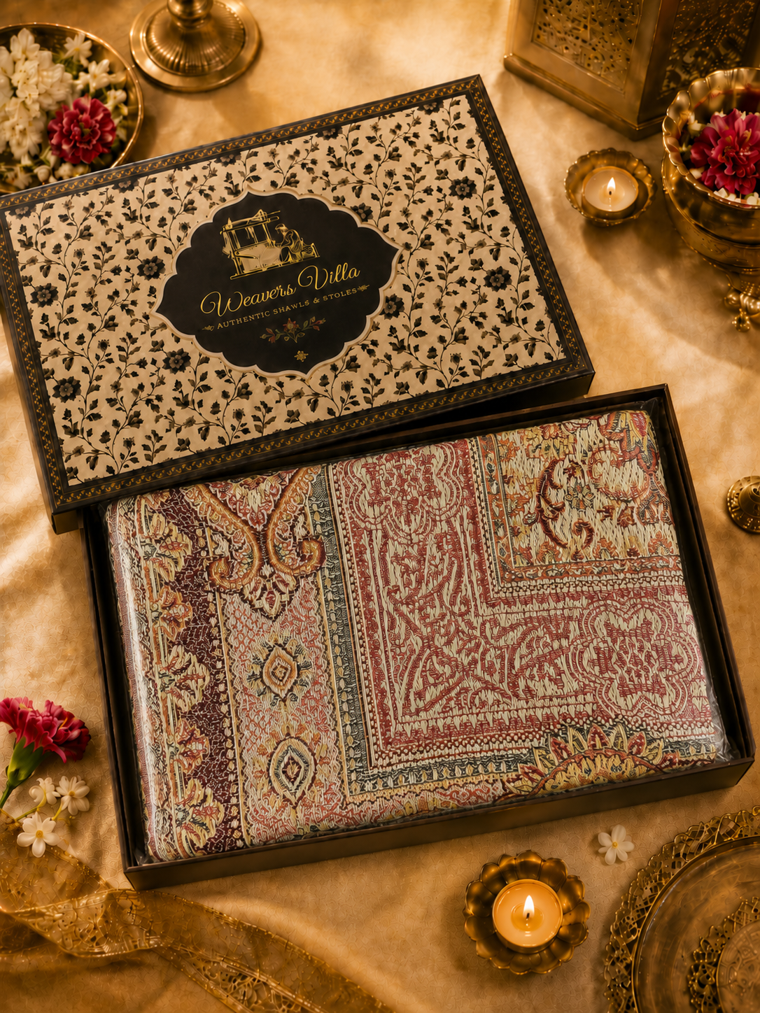 Pashmina Wool Shawl for Women with Premium Gift Box | Soft Winter Wrap | Perfect Birthday & Festive Gift