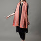 Women White Woven Shawl