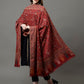 Women White Woven Shawl