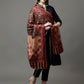 Women's Acro Wool Blend Digital Print Design Woven Shawl