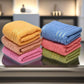 Weavers Villa Cotton 420 GSM Striped Soft Multicolour Face/Hand Towel - Set of 6 (33cm X 50cm)