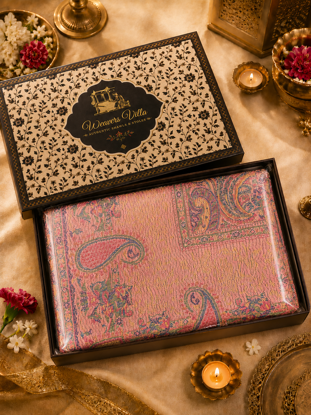 Pashmina Wool Shawl for Women with Premium Gift Box | Soft Winter Wrap | Perfect Birthday & Festive Gift
