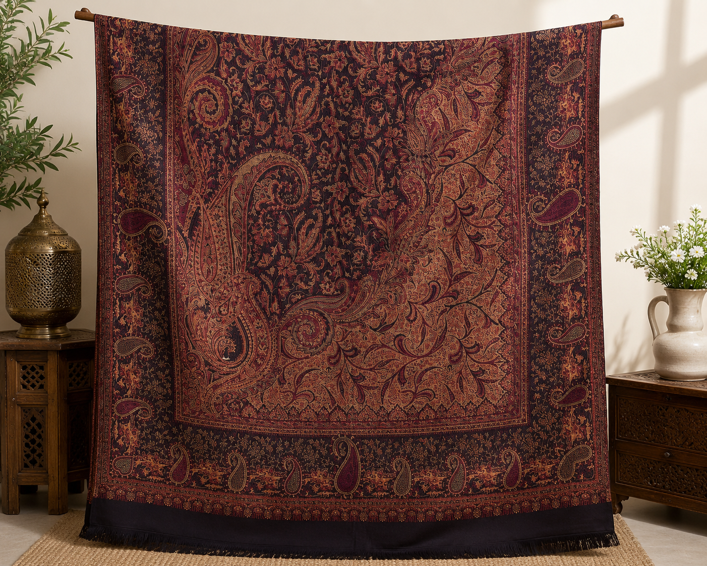 Pashmina Wool Shawl for Women with Premium Gift Box | Soft Winter Wrap | Perfect Birthday & Festive Gift