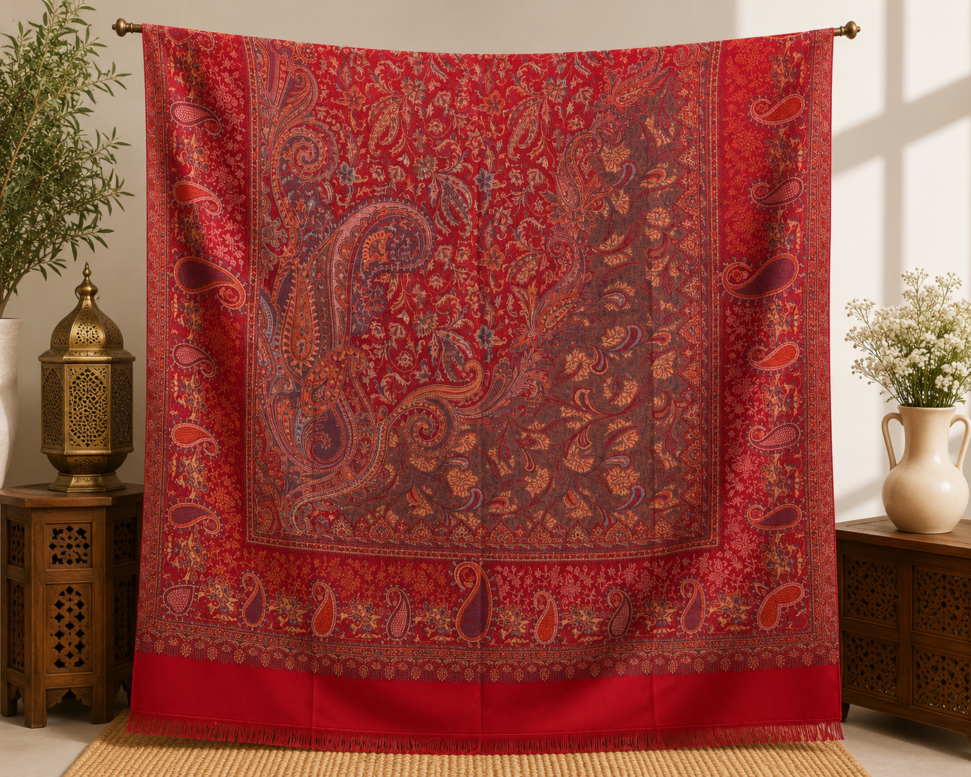 Pashmina Wool Shawl for Women with Premium Gift Box | Soft Winter Wrap | Perfect Birthday & Festive Gift