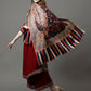 Women's Acro Wool Blend Digital Print Design Woven Shawl