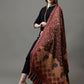 Women's Acro Wool Blend Digital Print Design Woven Shawl