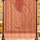 Navy Blue and Peach Paisley Shawl Gift Box Set For Men & Women