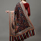 Women's Acro Wool Blend Digital Print Design Woven Shawl