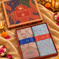 Beige and Pista Paisley Shawl Gift Box Set For Men & Women