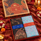 Black and Pista Paisley Shawl Gift Box Set For Men & Women