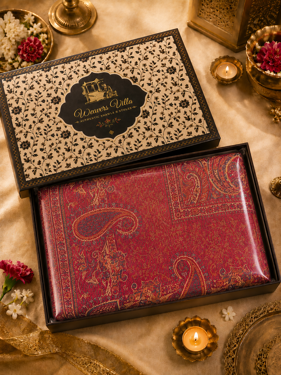 Pashmina Wool Shawl for Women with Premium Gift Box | Soft Winter Wrap | Perfect Birthday & Festive Gift