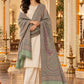 Beige and Pista Paisley Shawl Gift Box Set For Men & Women