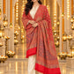 Beige and Red Paisley Shawl Gift Box Set For Men & Women