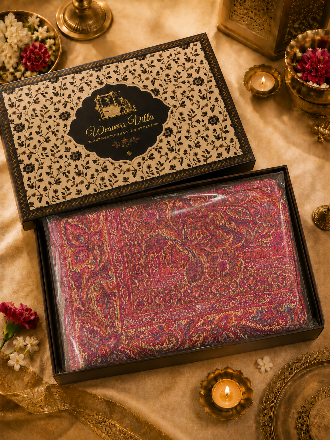 Pashmina Wool Shawl for Women with Premium Gift Box | Soft Winter Wrap | Perfect Birthday & Festive Gift
