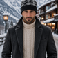 Weavers Villa Geometric Pattern Knitted Skull Cap with Ribbed Cuff for Men Soft Stretch Fit | Warm Ear Coverage | Lightweight Comfort | Easy Pull-On Wear