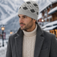 Weavers Villa Geometric Pattern Knitted Skull Cap with Ribbed Cuff for Men Soft Stretch Fit | Warm Ear Coverage | Lightweight Comfort | Easy Pull-On Wear