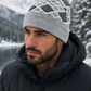 Weavers Villa Geometric Pattern Knitted Skull Cap with Ribbed Cuff for Men Soft Stretch Fit | Warm Ear Coverage | Lightweight Comfort | Easy Pull-On Wear