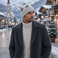 Weavers Villa Geometric Pattern Knitted Skull Cap with Ribbed Cuff for Men Soft Stretch Fit | Warm Ear Coverage | Lightweight Comfort | Easy Pull-On Wear
