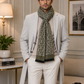 Weavers Villa Premium Geometric Print Men’s Mufflers – Stylish, Warm & Versatile Winter Accessories