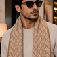 Weavers Villa Premium Geometric Print Men’s Mufflers – Stylish, Warm & Versatile Winter Accessories