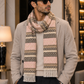 Weavers Villa Premium Geometric Print Men’s Mufflers – Stylish, Warm & Versatile Winter Accessories