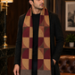 Weavers Villa Premium Geometric Print Men’s Mufflers – Stylish, Warm & Versatile Winter Accessories