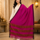 Weavers Villa Women's Acro Wool Kullu Palla Shawl, 100cm X 200cm