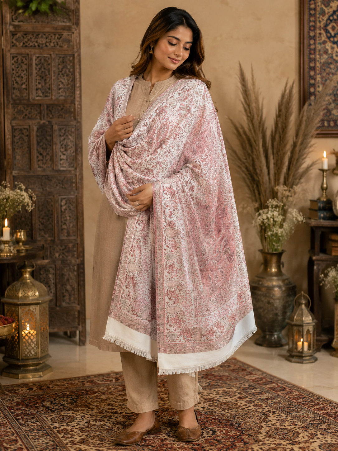 Pashmina Wool Shawl for Women with Premium Gift Box | Soft Winter Wrap | Perfect Birthday & Festive Gift