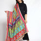 Weavers Villa Women's Poly Silk Digital Graphic Printed Ethnic Dupatta