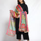 Weavers Villa Women's Poly Silk Digital Graphic Printed Ethnic Dupatta