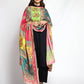 Weavers Villa Women's Poly Silk Digital Graphic Printed Ethnic Dupatta