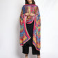 Weavers Villa Women's Poly Silk Digital Graphic Printed Mirror Work Ethnic Dupatta