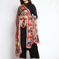 Weavers Villa Women's Poly Silk Digital Graphic Printed Mirror Work Ethnic Dupatta