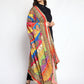 Weavers Villa Women's Poly Silk Digital Graphic Printed Mirror Work Ethnic Dupatta
