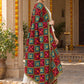 Dp2-Hv-101 — three-quarter side drape of embroidered Phulkari dupatta