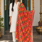 Dp2-Hv-103 — festive Phulkari dupatta, full-length model view