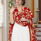 Dp2-Hv-104 — Phulkari dupatta, closer embroidered drape view